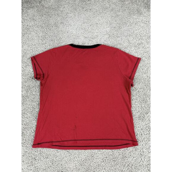 Betty Boop Coca Cola Shirt Womens XL Red Sleepwear V Neck Graphic Cartoon - Picture 7 of 12